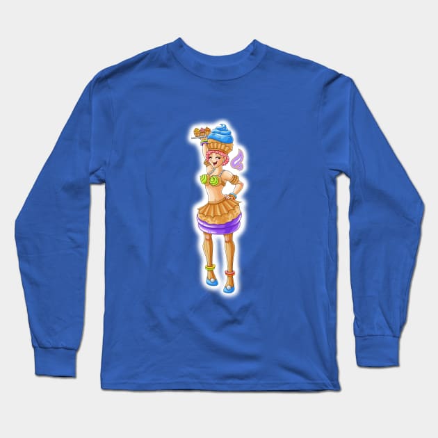 Cupcake - Sweet Fairies Long Sleeve T-Shirt by Louisalulu Arts